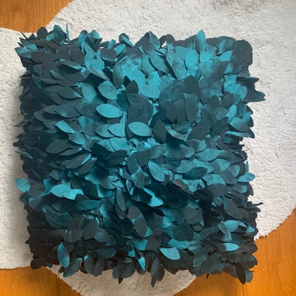 Turquoise Square accent Pillow 18x18 - Picture 1 of 2